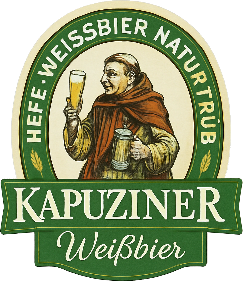 Etiket van Kulmbacher Kapuziner Weissbier