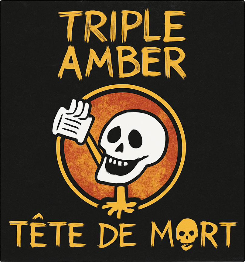 Etiket van Tete de Mort Triple Amber