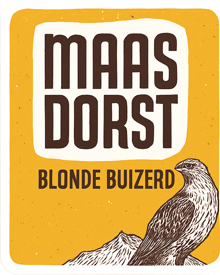 Etiket van Maasdorst Blonde Buizerd