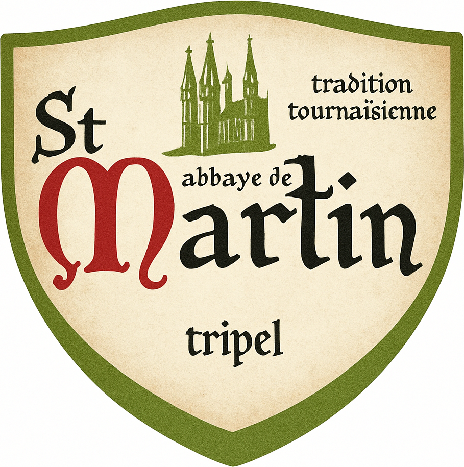 Etiket van Abbaye de St. Martin Tripel Bio