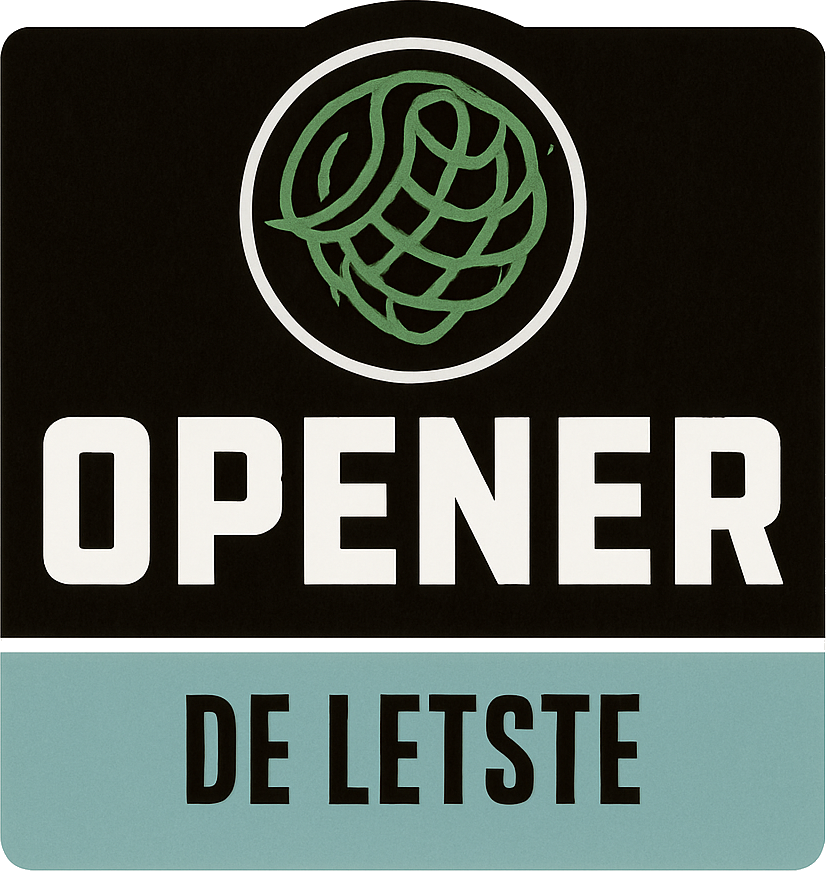 Etiket van Opener De Letste