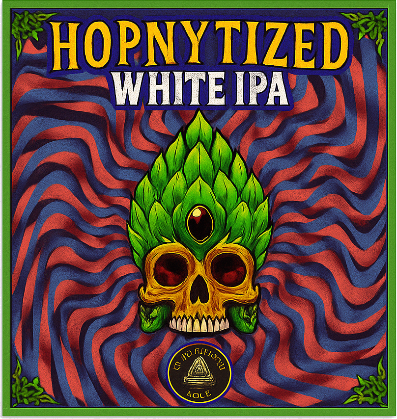 Etiket van Enigma Hopnytized White IPA