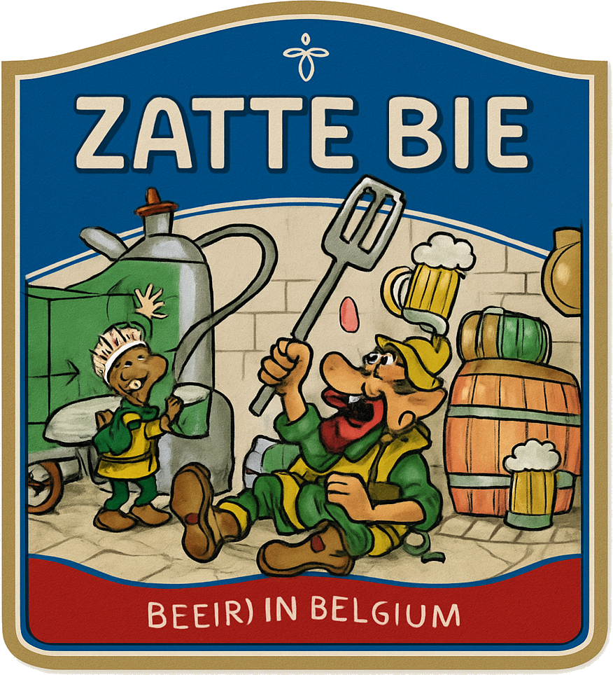 Etiket van De Bie Zatte Bie