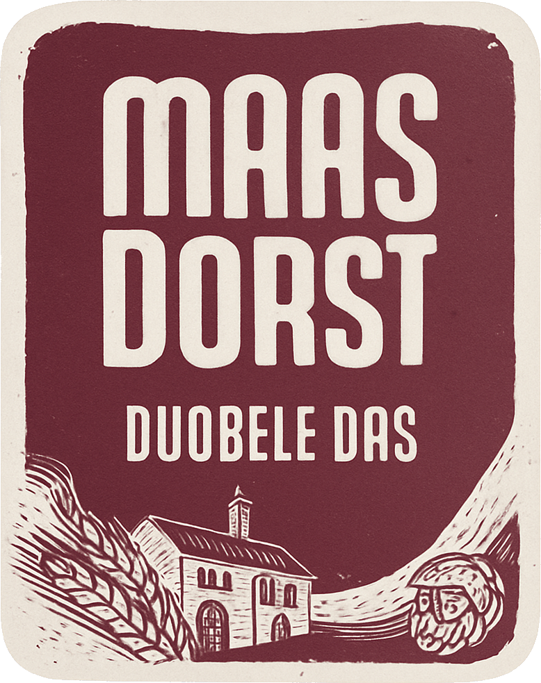 Etiket van Maasdorst Dubbele Das