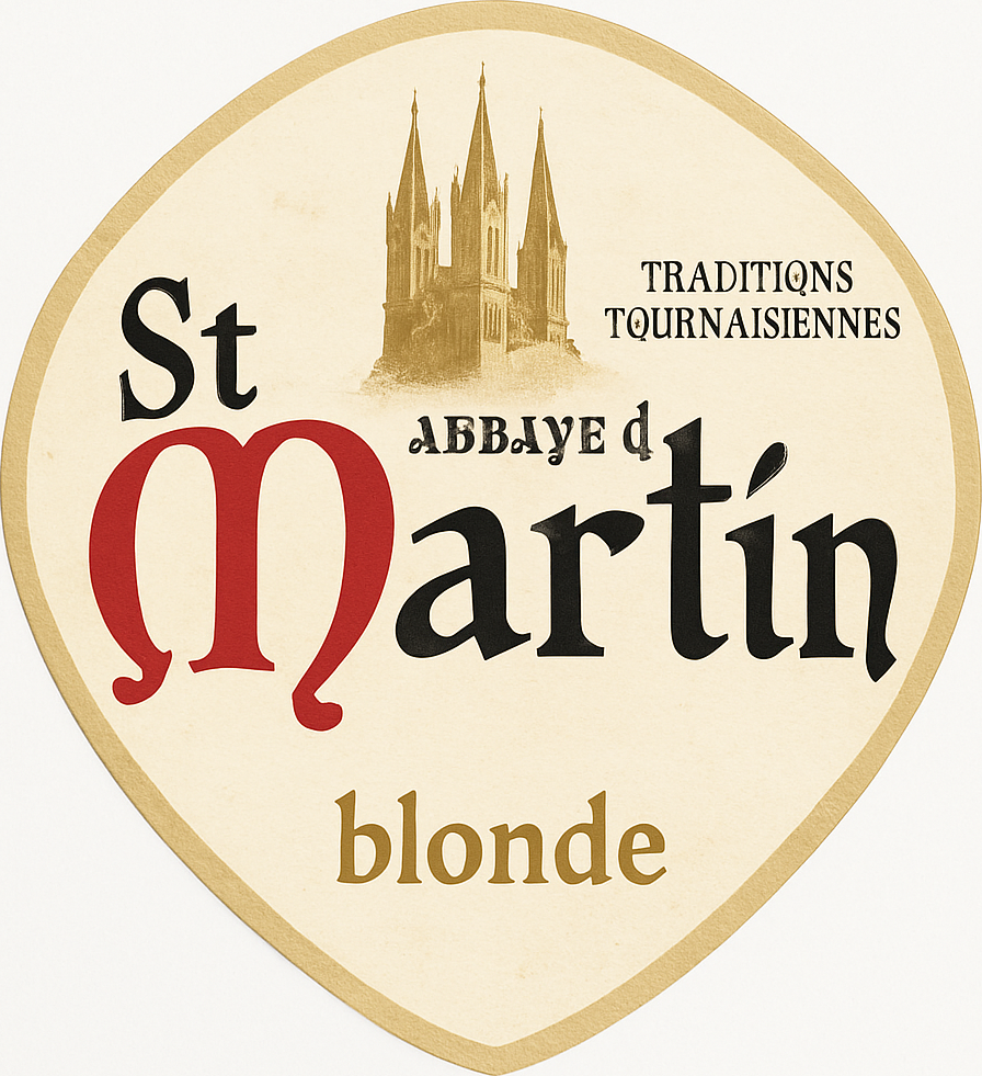 Etiket van Abbaye de St. Martin Blond