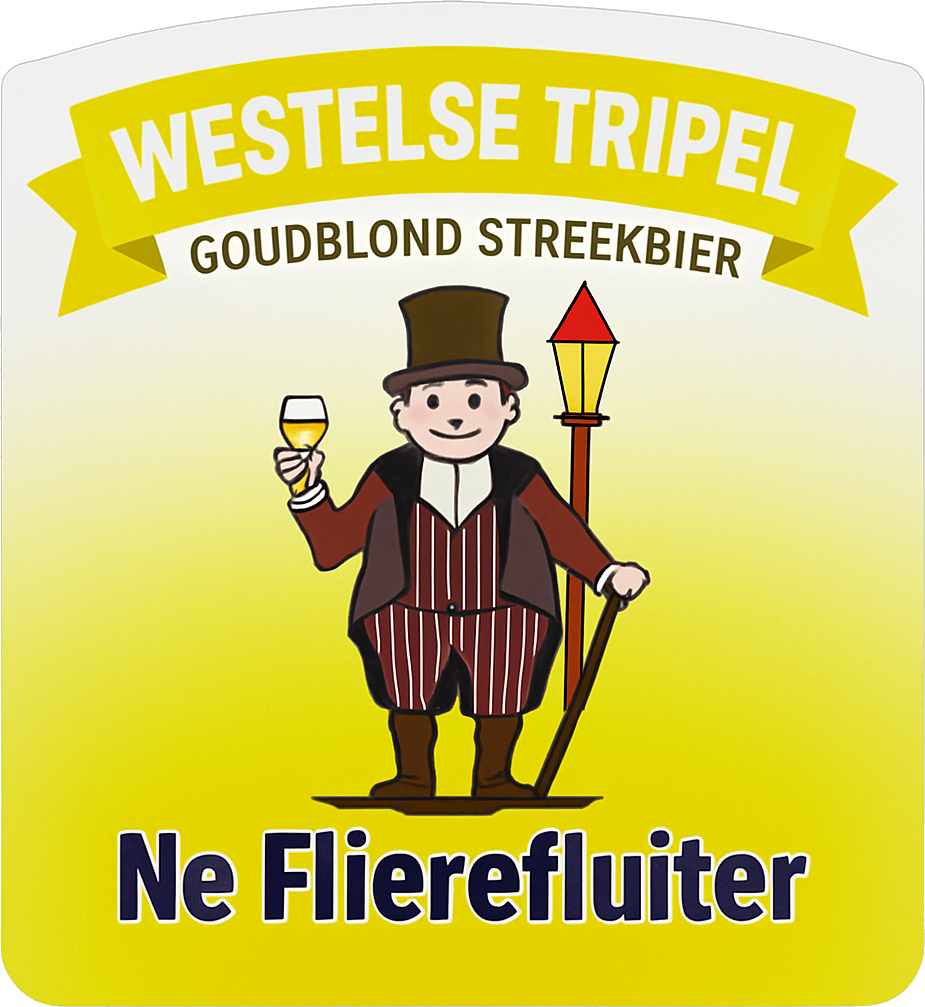 Etiket van Ne Flierefluiter Westelse Tripel