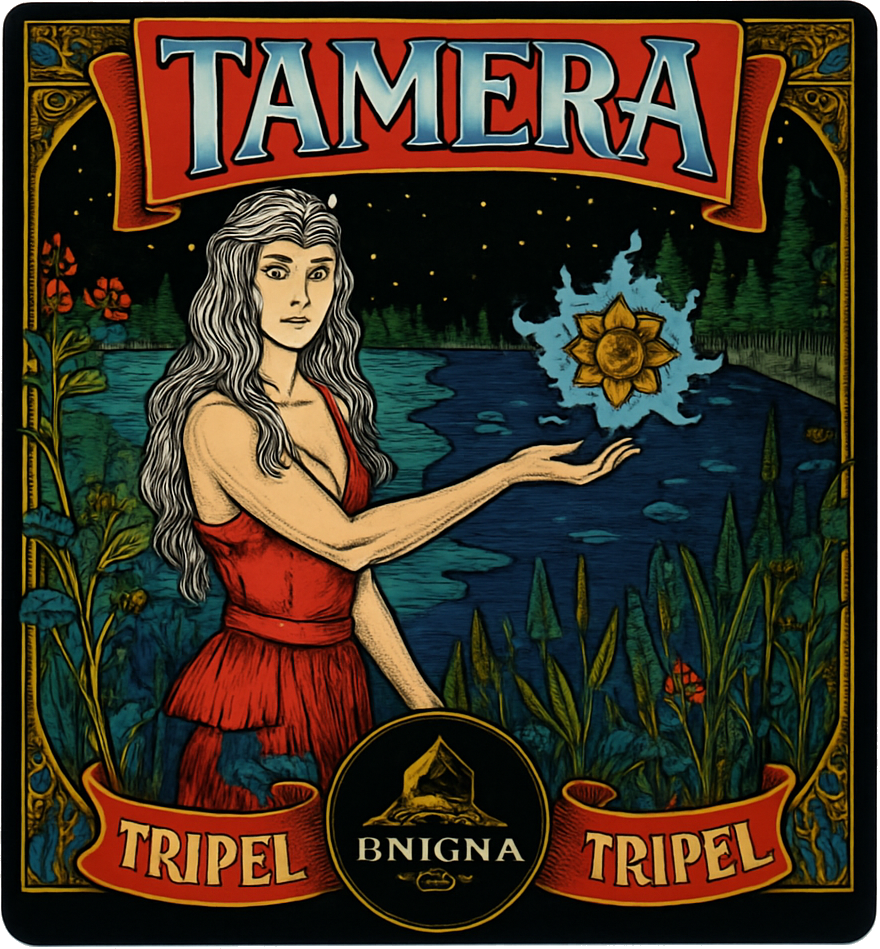 Etiket van Enigma Tamera Tripel