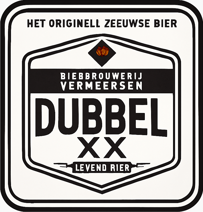 Etiket van Vermeersen Dubbel XX