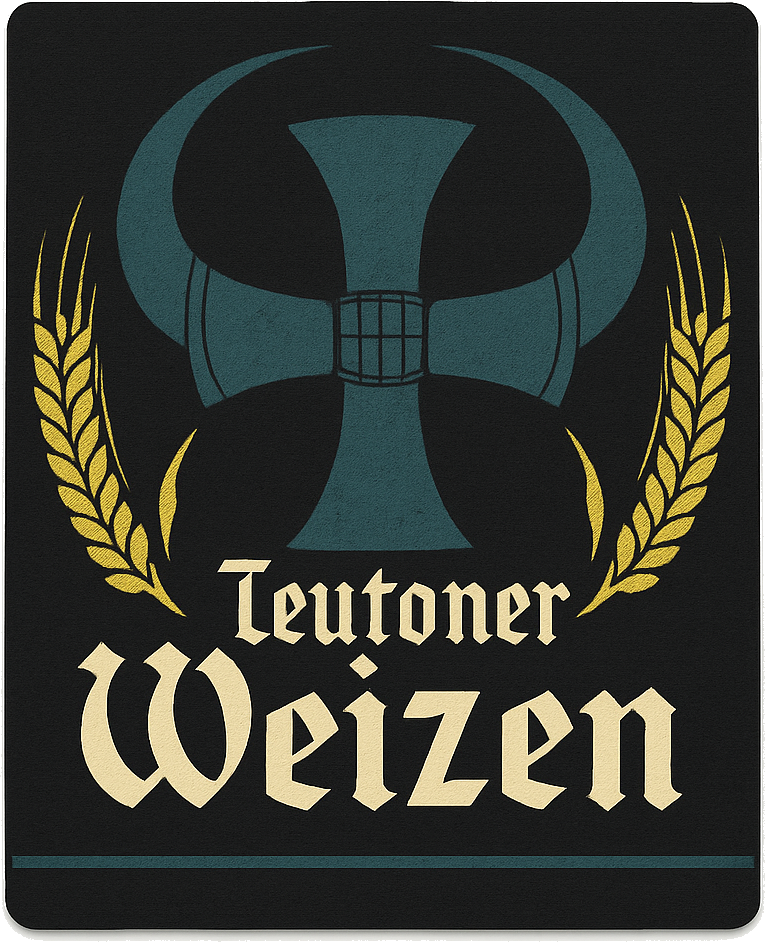 Etiket van Handels Hoop Teutoner Weizen