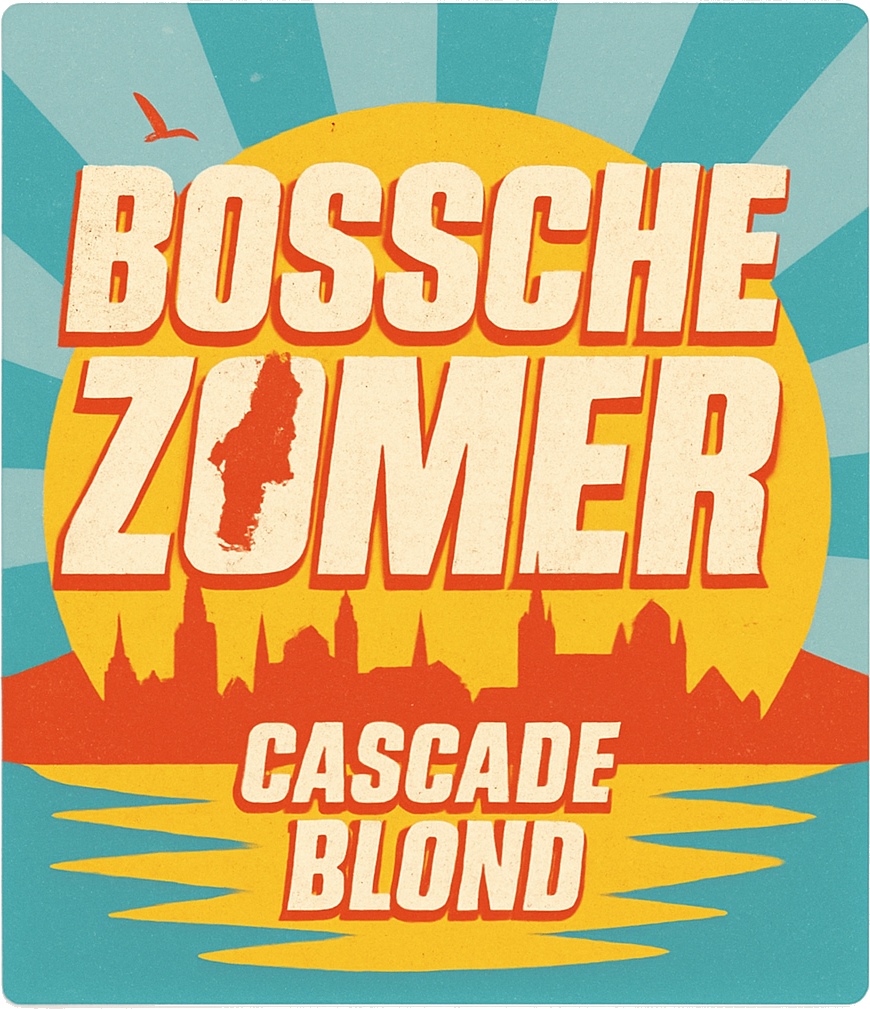 Etiket van Bossche Zomer Cascade Blond