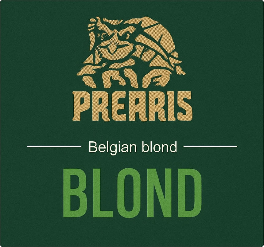 Etiket van Vliegende Paard Prearis Blond