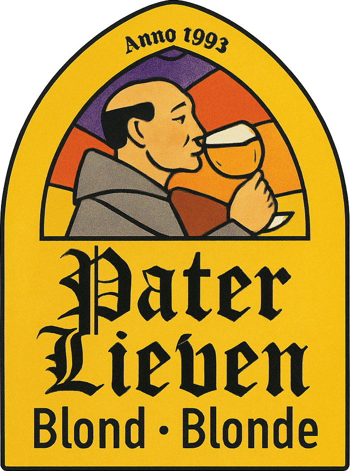 Etiket van Van den Bossche Pater Lieven Blond