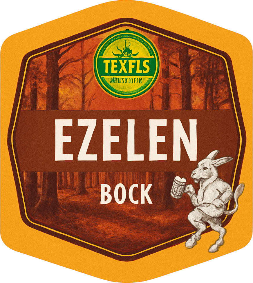 Etiket van Tesselaar Ezelenbok