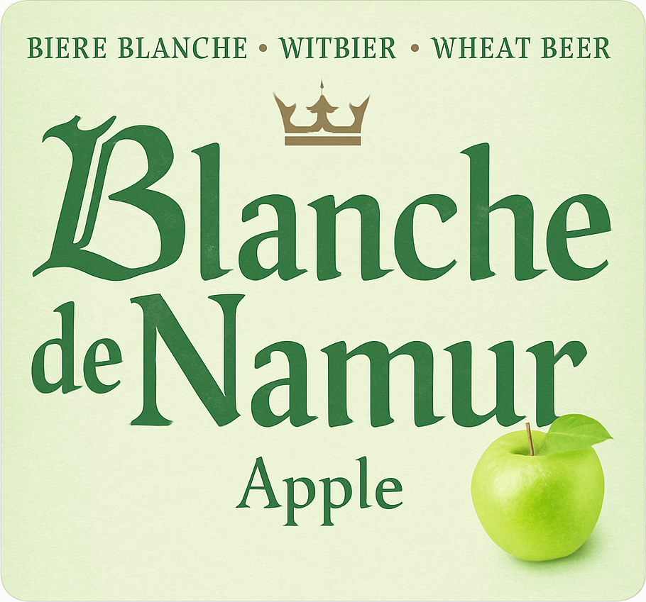 Etiket van Blanche de Namur Apple