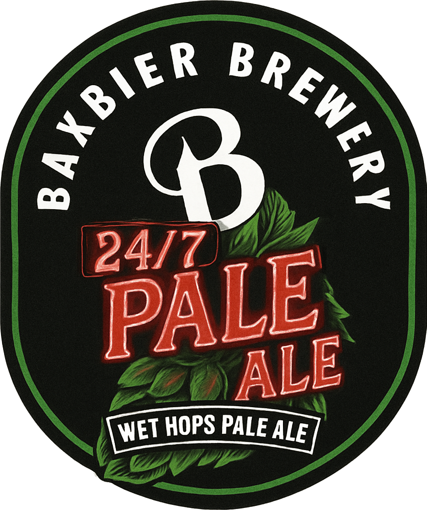 Etiket van Baxbier 24/7 Pale Ale