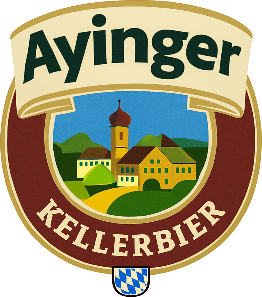 Etiket van Ayinger Kellerbier