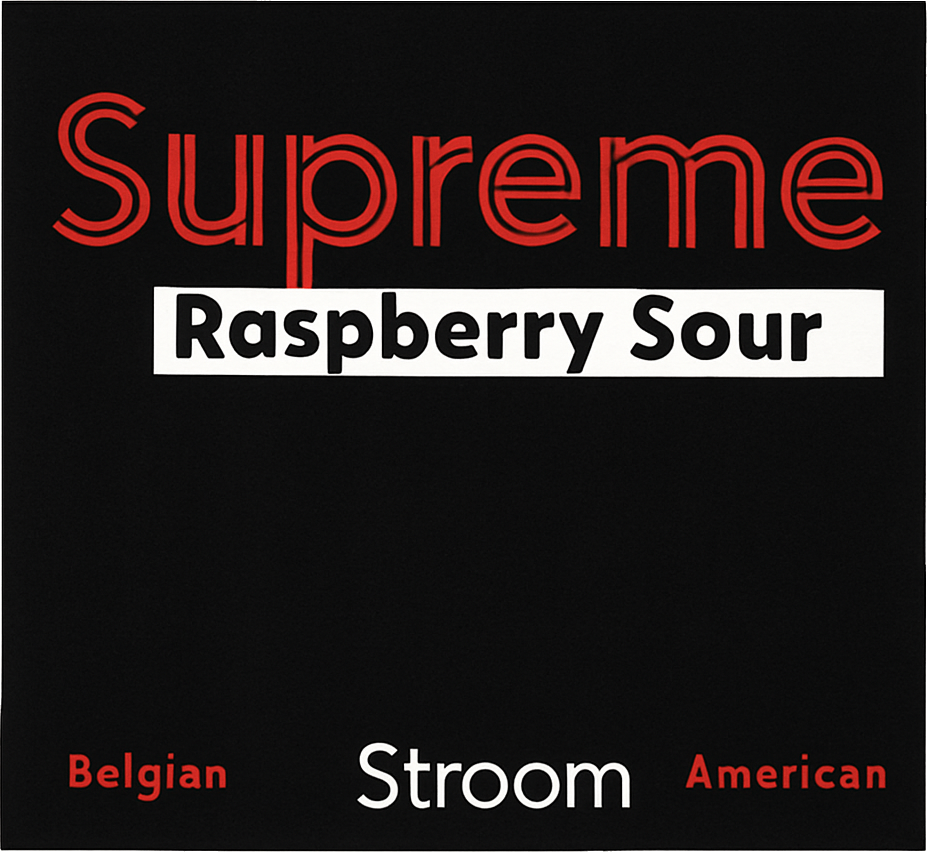 Etiket van Stroom Brouwers Supreme