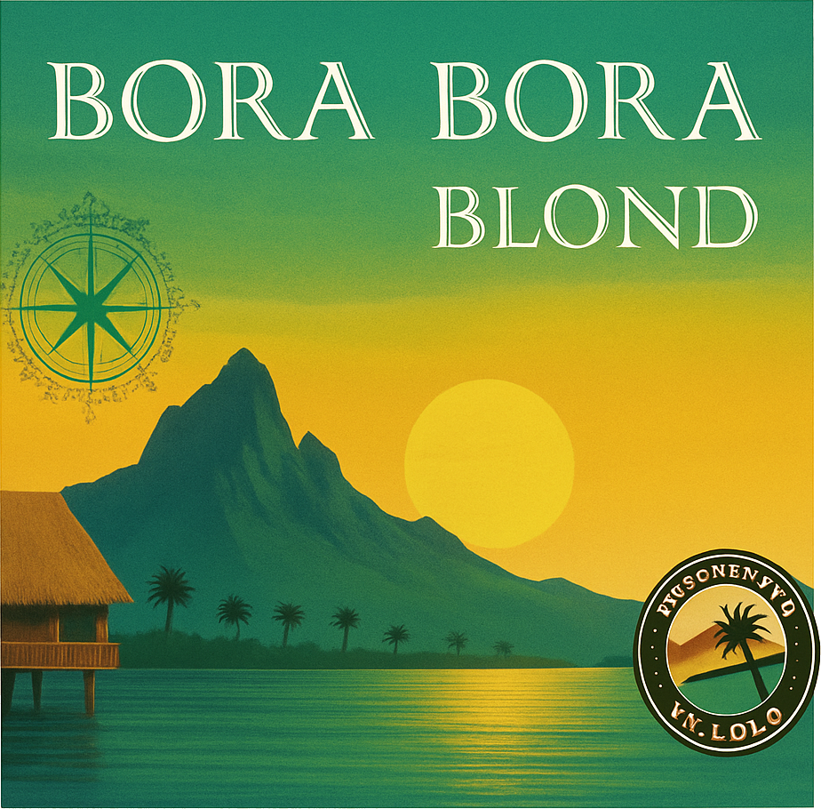 Etiket van Dream Destinations Bora Bora Blond