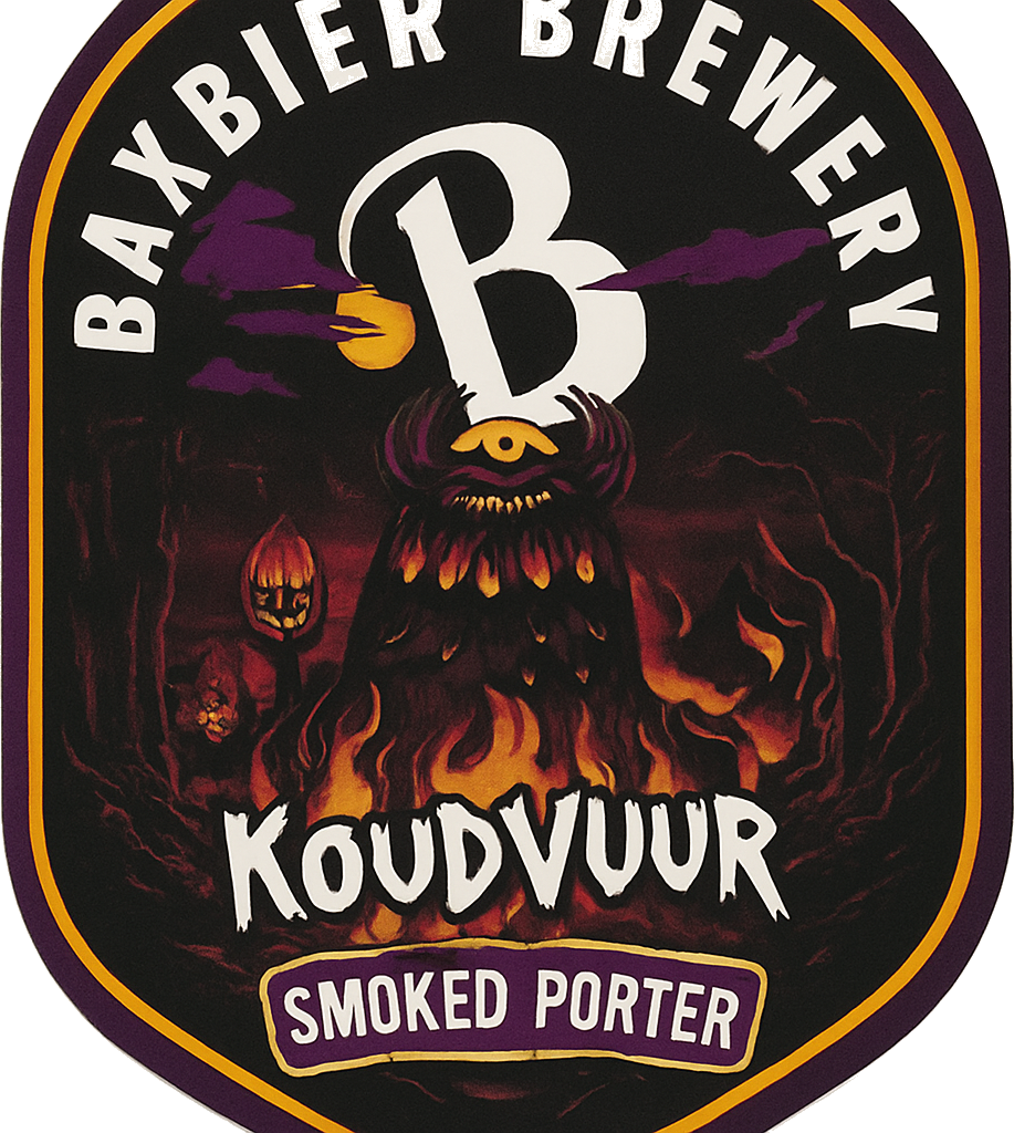 Etiket van Baxbier Koudvuur (remastered)