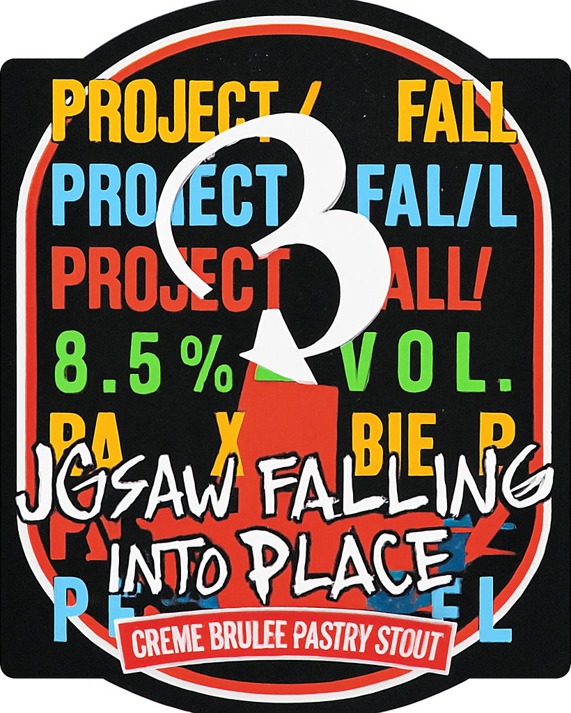 Etiket van Baxbier Jigsaw Falling Into Place
