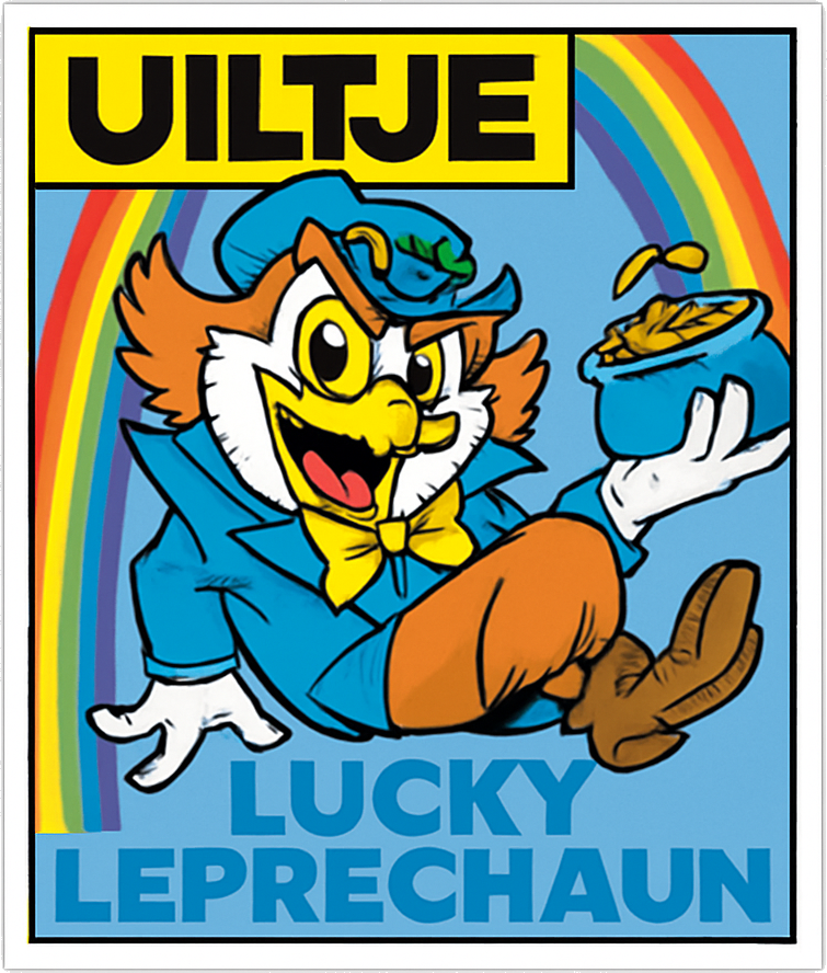 Etiket van Uiltje Lucky Leprechaun Barrel Aged IJsbock