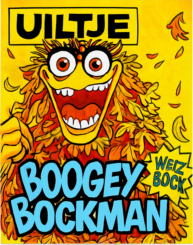 Etiket van Uiltje Boogey Bockman