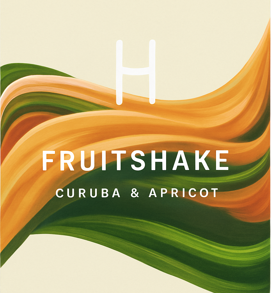 Etiket van Hopalaa! Fruitshake Curuba & Apricot