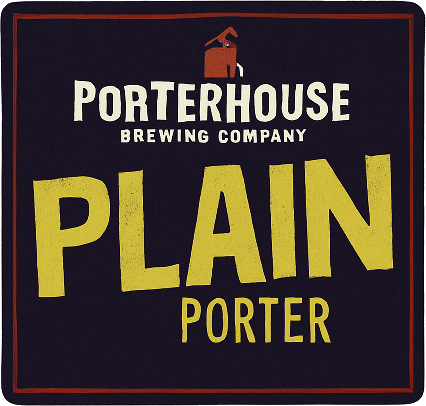 Etiket van Porterhouse Plain Porter