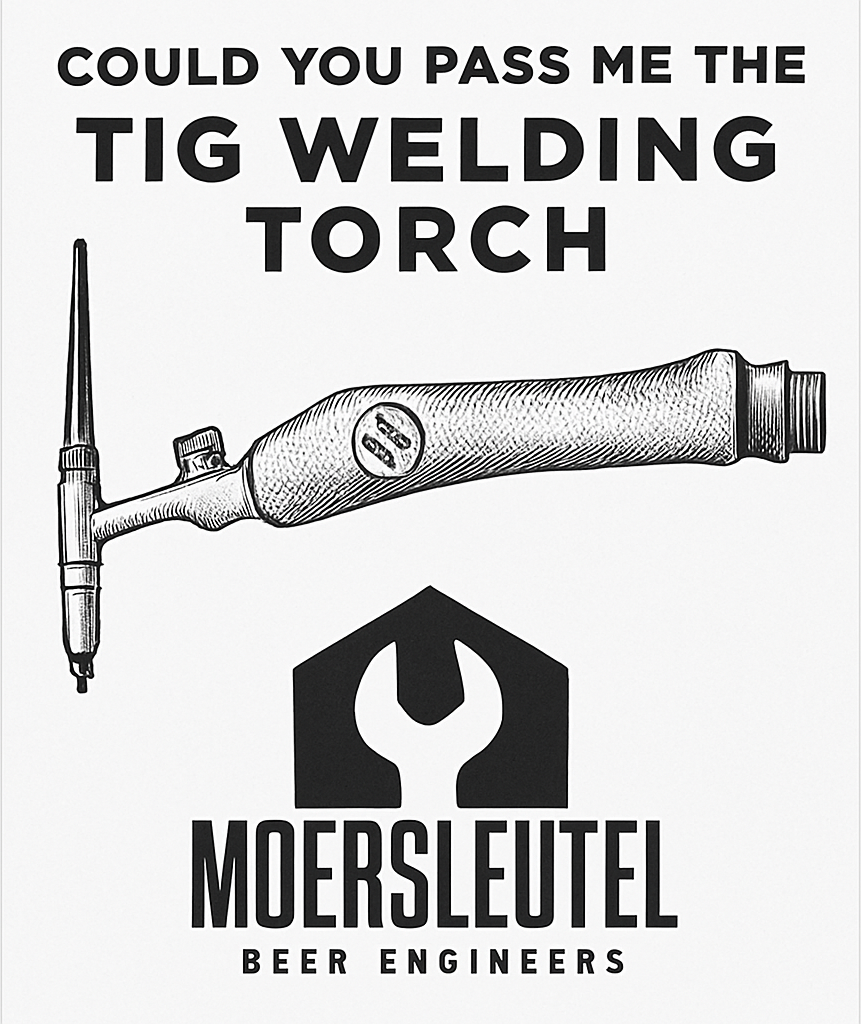 Etiket van Moersleutel TIG Welding Torch