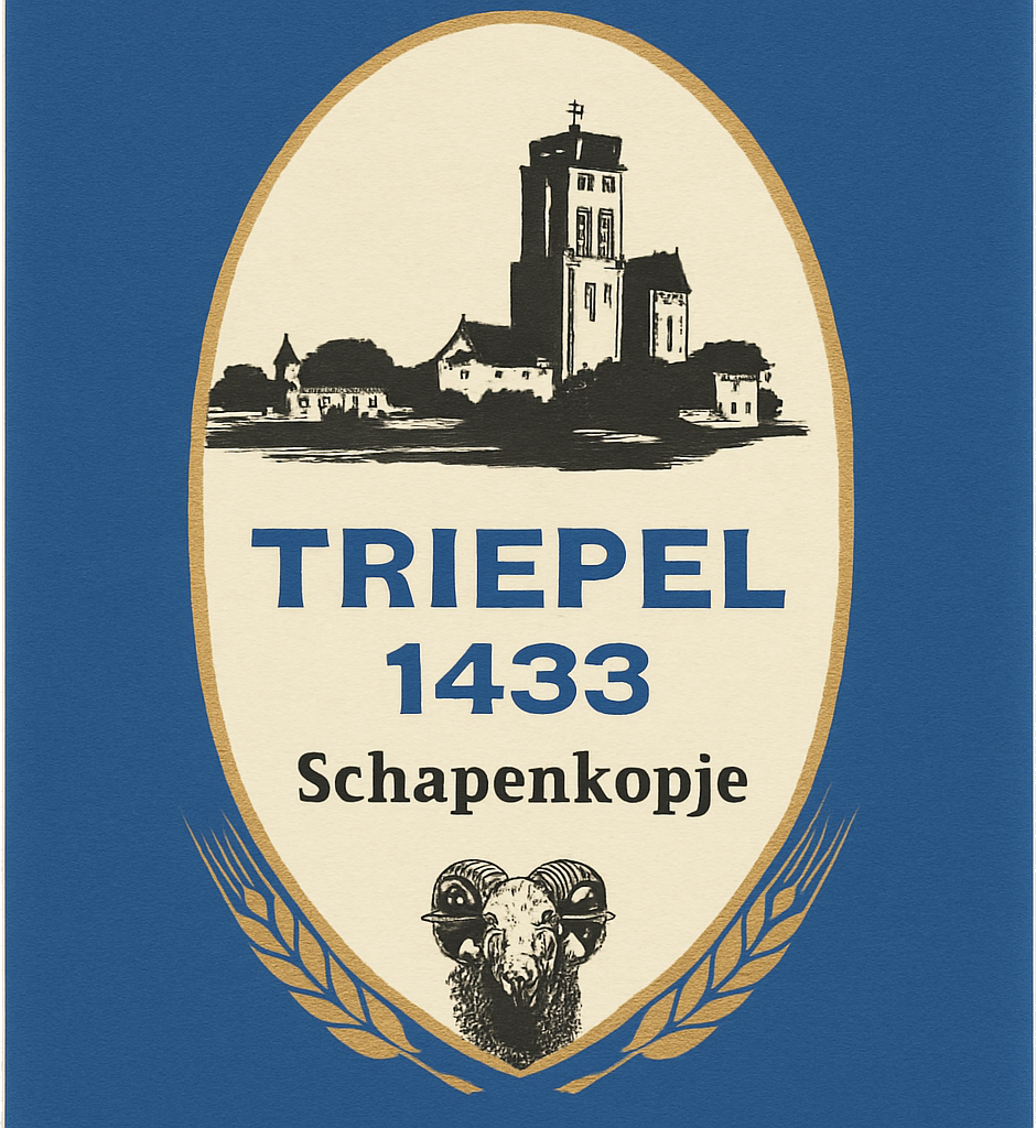 Etiket van Schapenkopje Triepel 1433