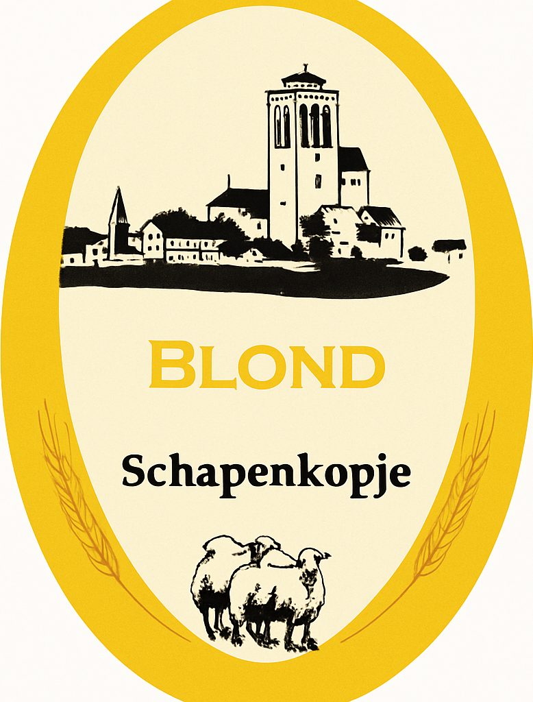 Etiket van Schapenkopje Blond