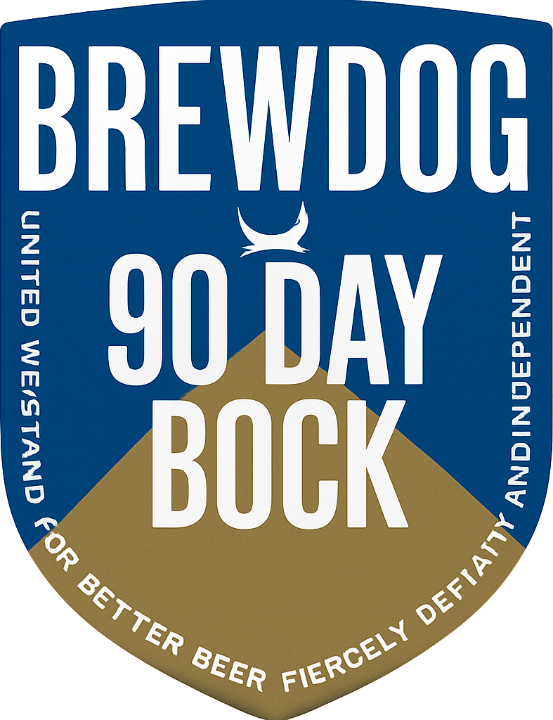Etiket van BrewDog 90 Day Bock
