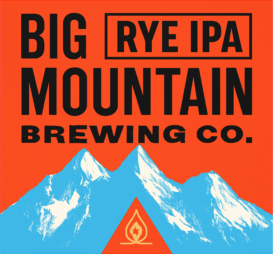 Etiket van Big Mountain Rye IPA
