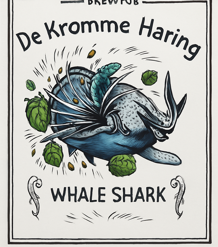 Etiket van De Kromme Haring Whale Shark V6