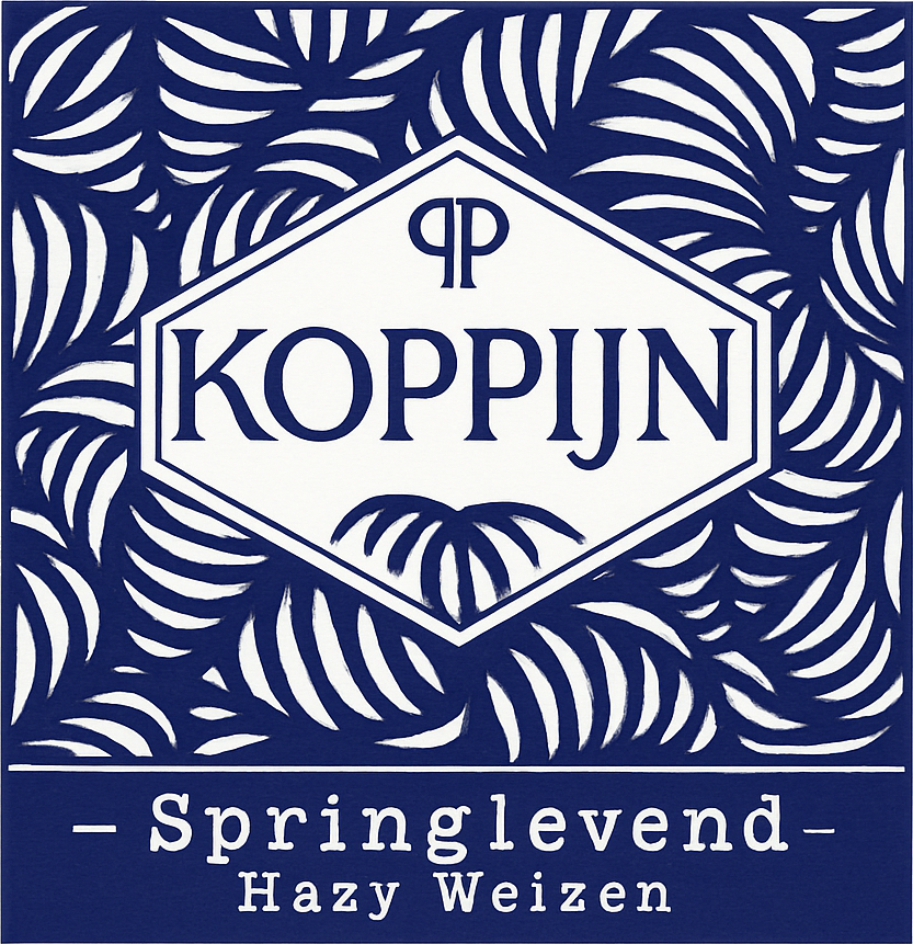 Etiket van Koppijn Spring Levend Hazy Weizen