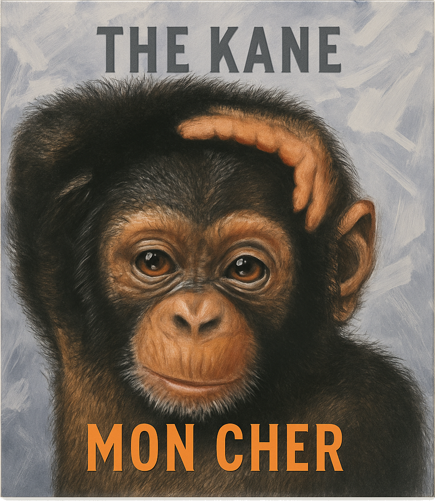 Etiket van Goede kant van het Spoor Monday Chimpansee