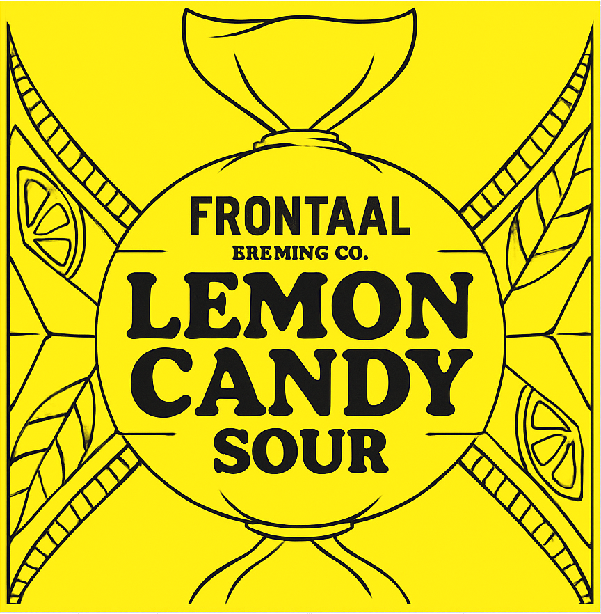 Etiket van Frontaal Lemon Candy Sour