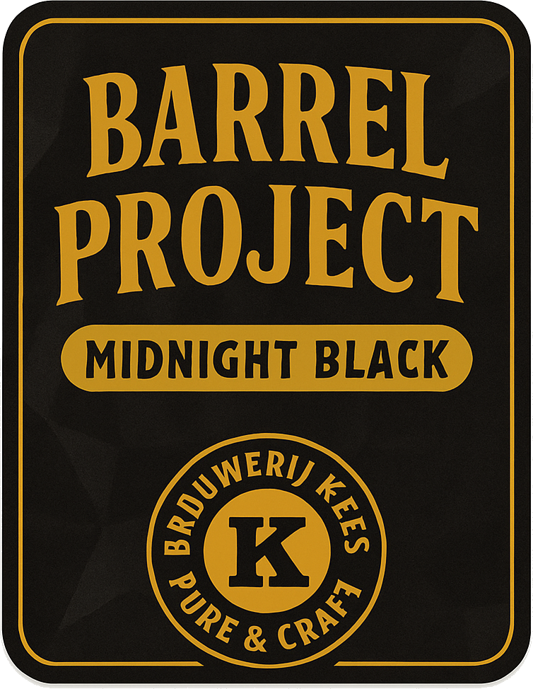 Etiket van Kees Barrel Project 2024 Midnight Black