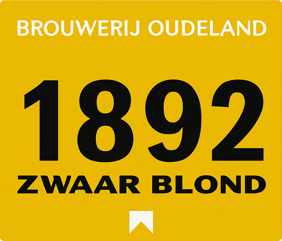 Etiket van Oudeland 1892 Zwaar Blond
