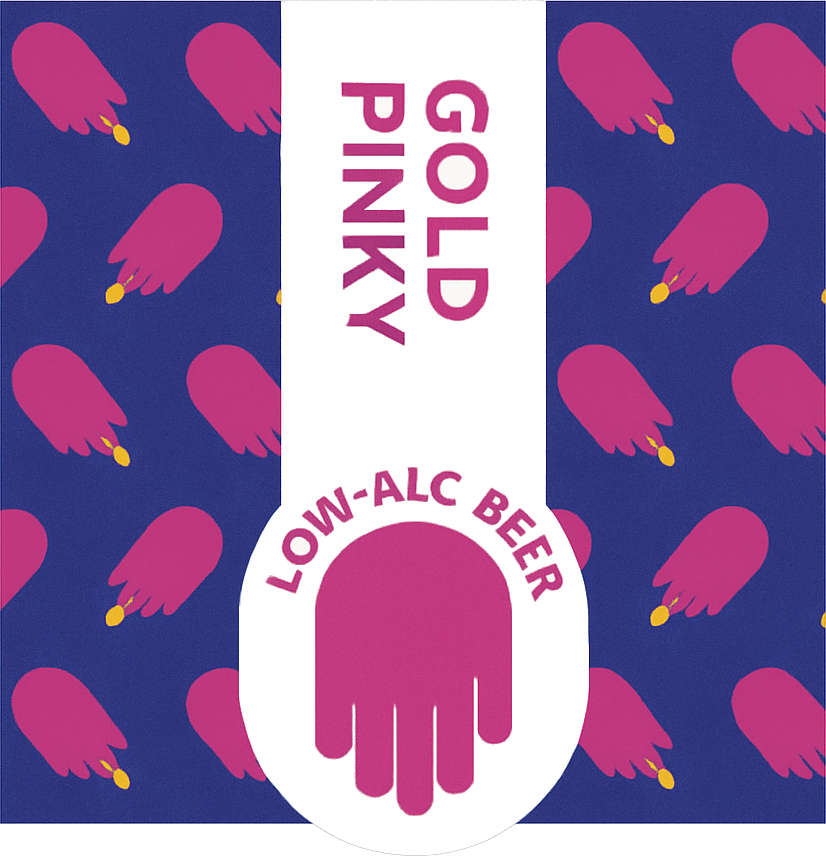 Etiket van Low Five Brewing Gold Pinky