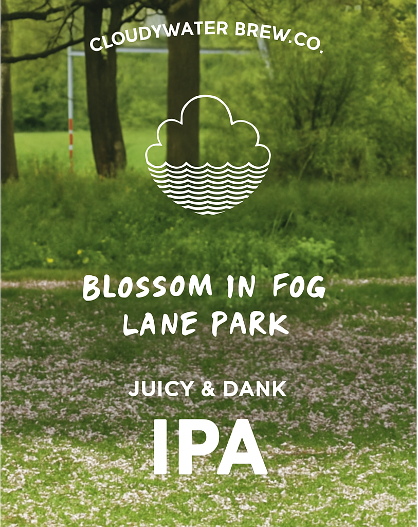 Etiket van Cloudwater Blossom In Fog Lane Park