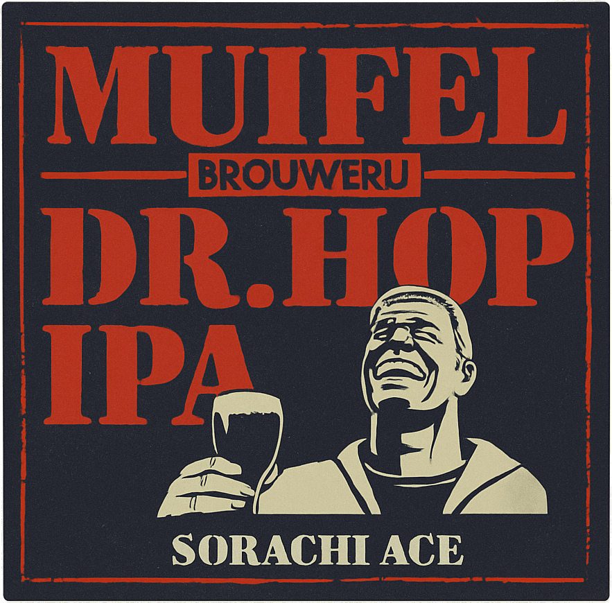 Etiket van Muifel Dr. Hop Sorachi Ace