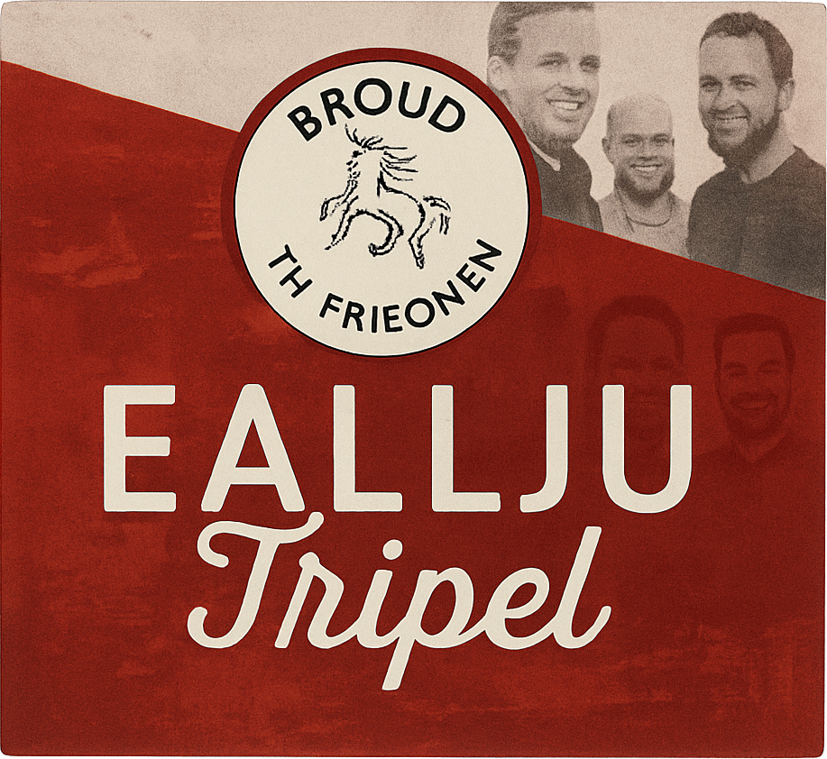 Etiket van Broud troch Freonen Eallju Tripel
