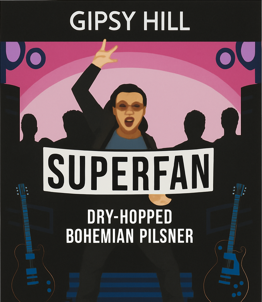 Etiket van Gipsy Hill Superfan