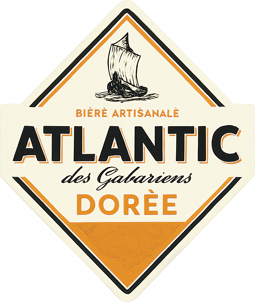 Etiket van Atlantic Dorée des Gabariers