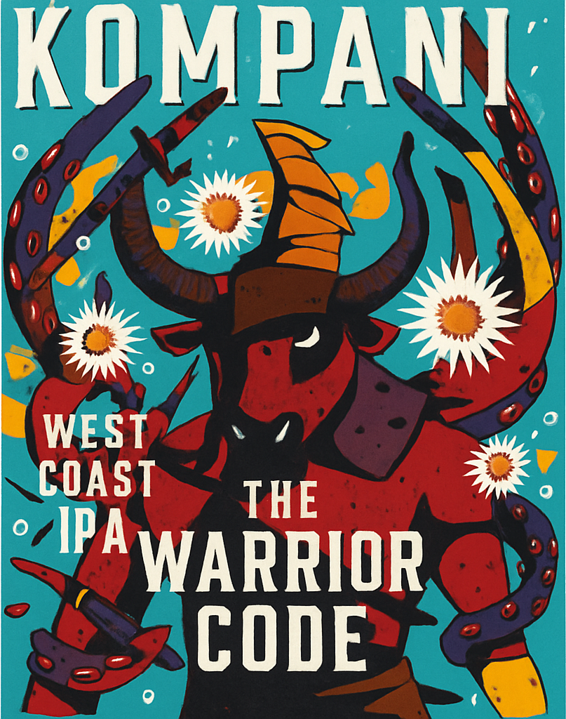 Etiket van Kompaan Battle Royale Round 8 - West Coast IPA