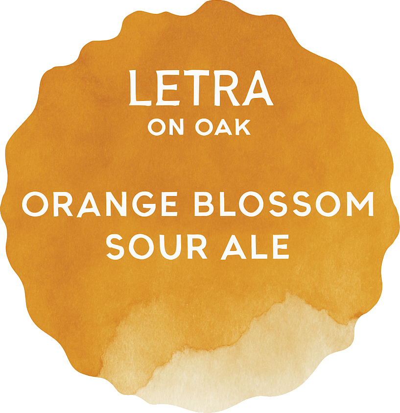 Etiket van Letra Orange Blossom Sour Ale