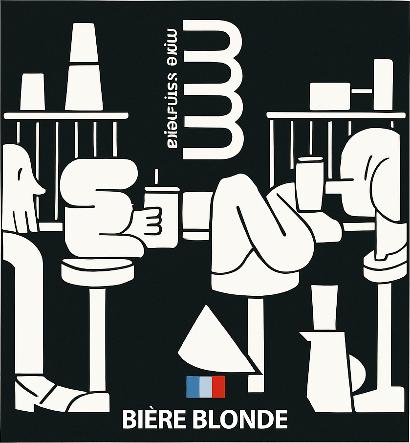 Etiket van Bière des Bräu Blond