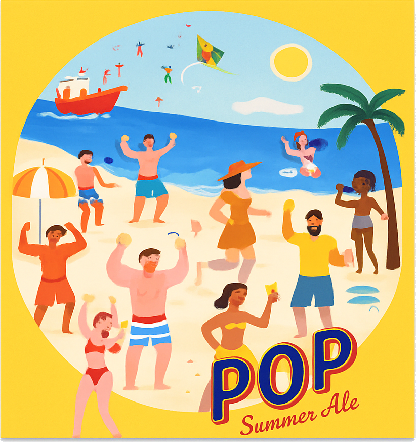 Etiket van Atrium Pop -