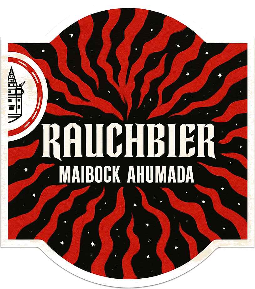 Etiket van La Virgen Rauchbier